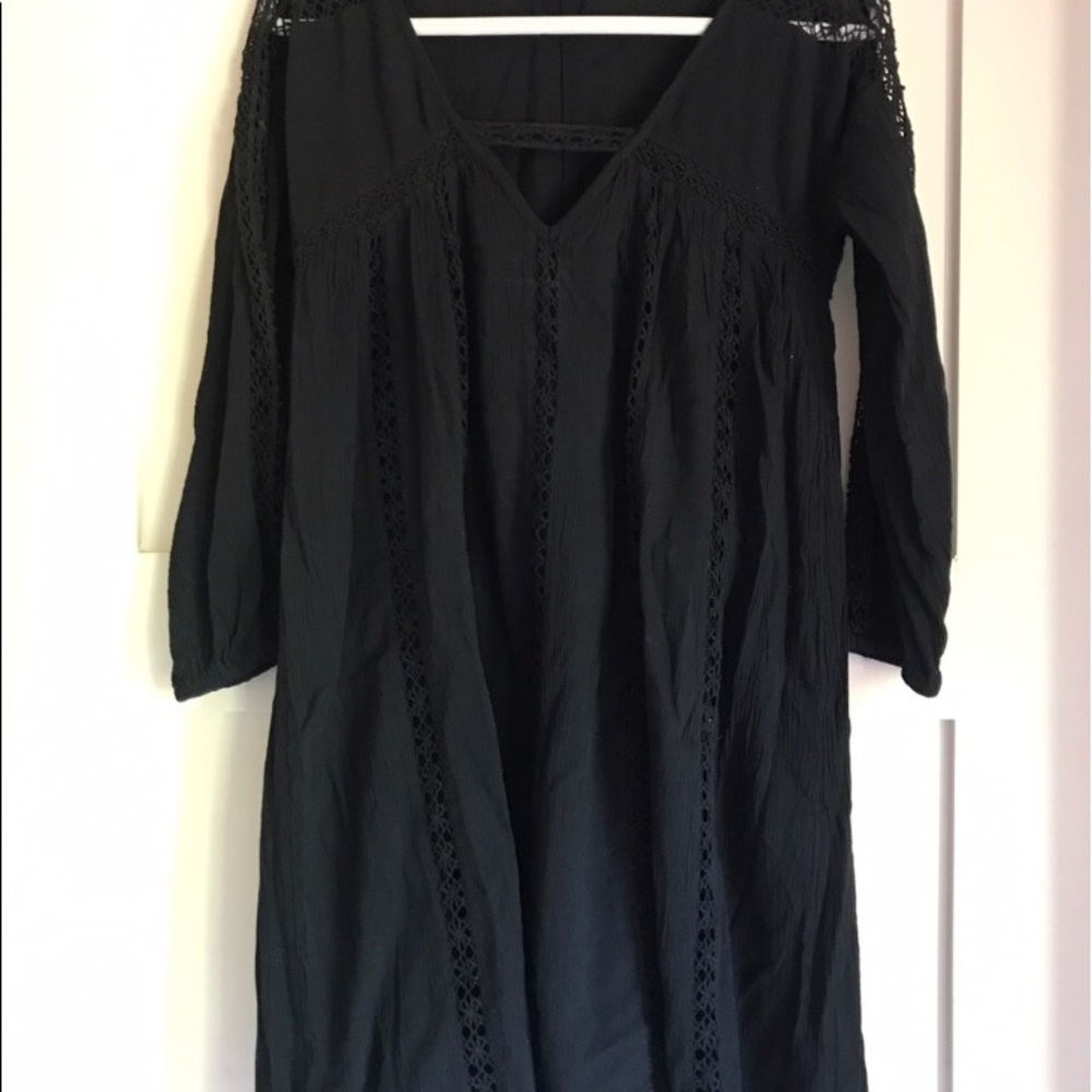 LAST CHANCE Black cutout lace dress American Eagle